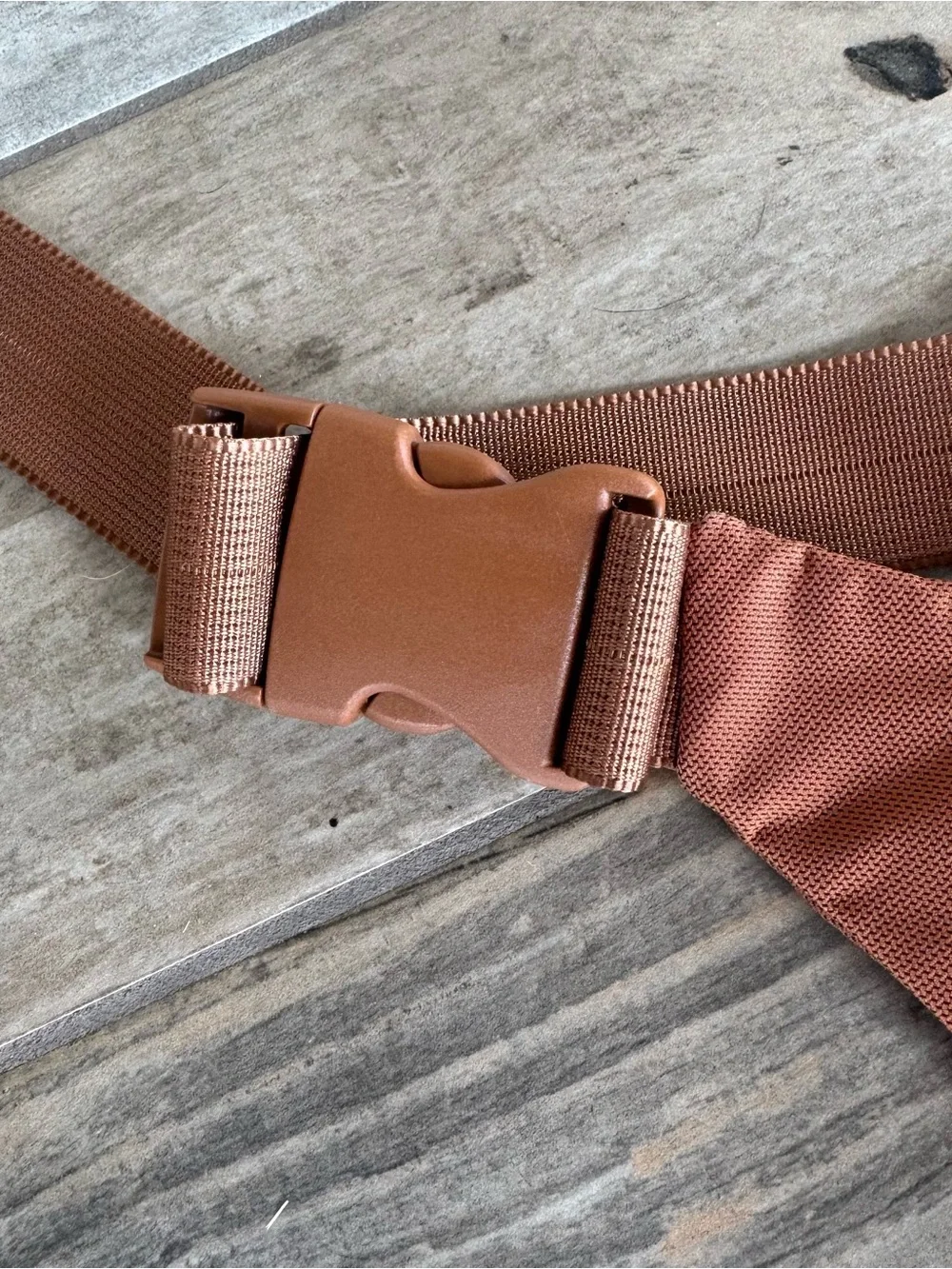 Tumi Unisex Rust and Gray Waist Body Crossbody Tech Bag